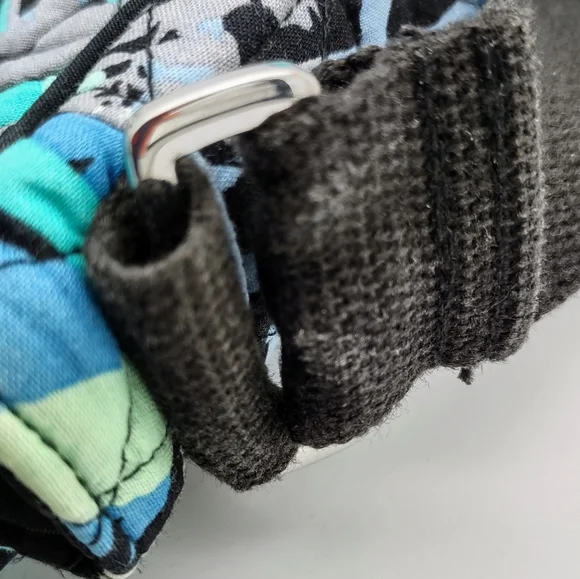 Vera Bradley Camofloral Laptop Messenger Bag Blue Floral Quilted - Picture 7 of 11